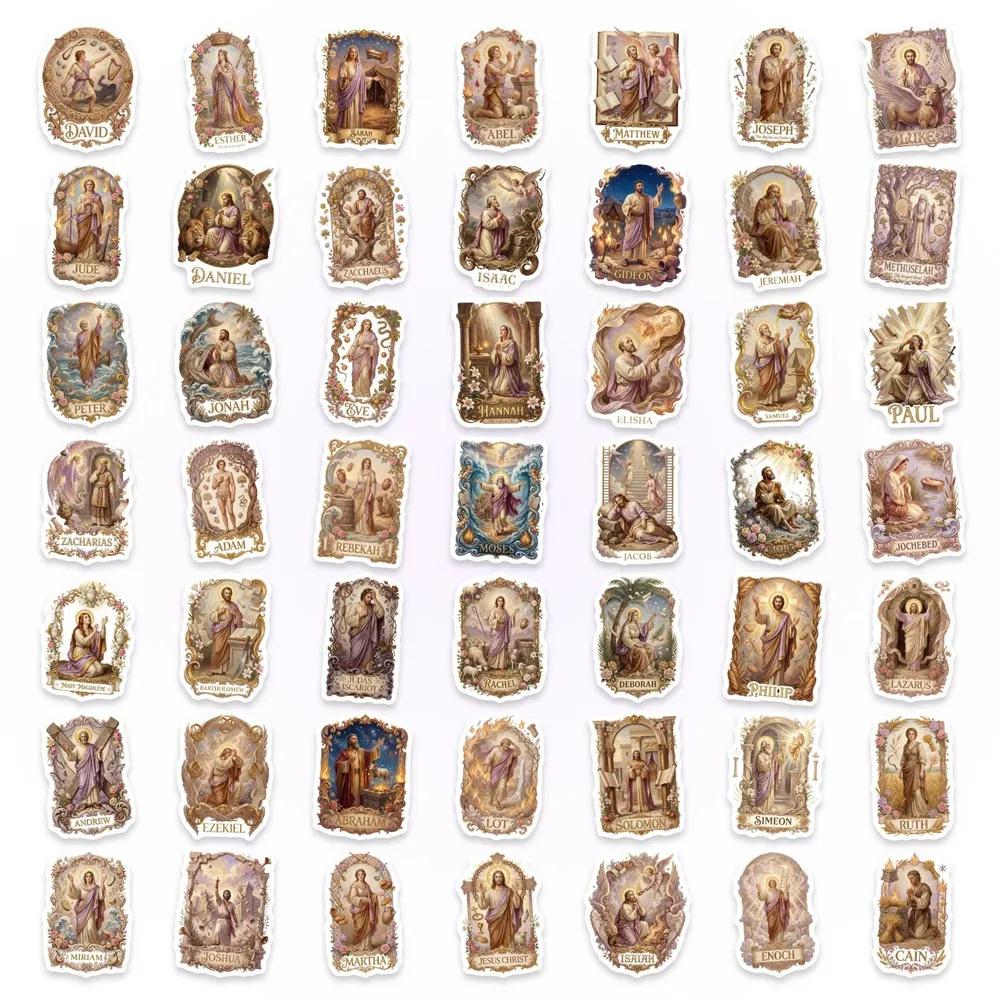 50 Pack Stickers with and Religious Designs for Journaling, Scrapbooking and Creative Crafts