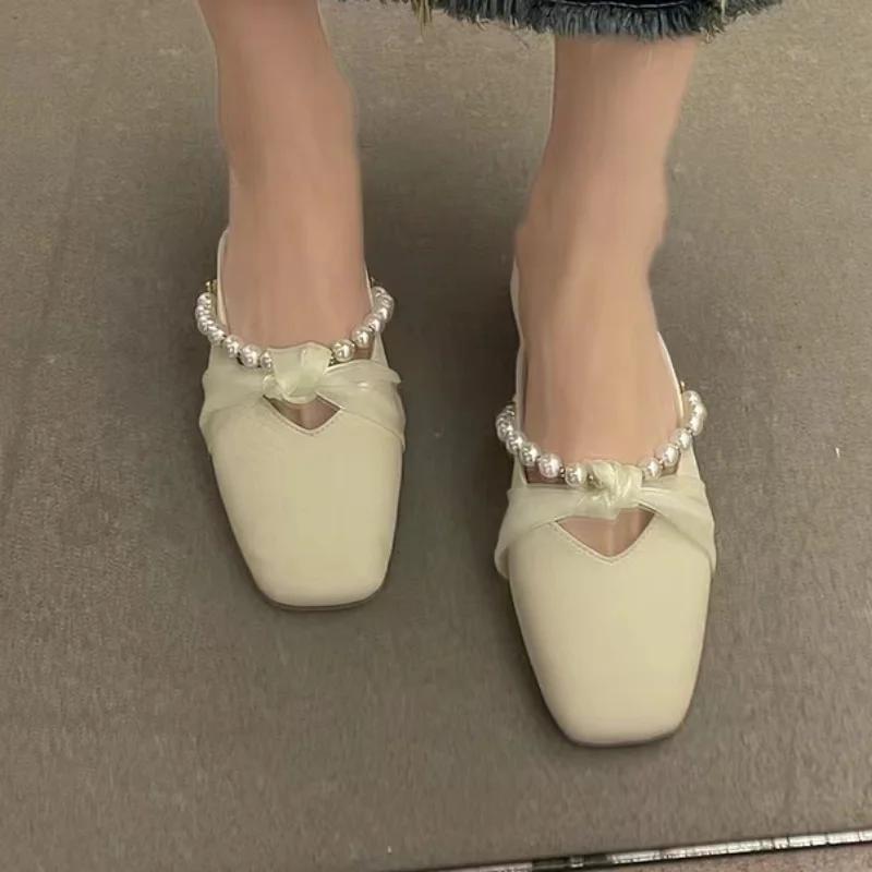 Женская обувь, модные сабо, женские тапочки, милые элегантные повседневные тапочки, женская обувь, однотонная женская обувь