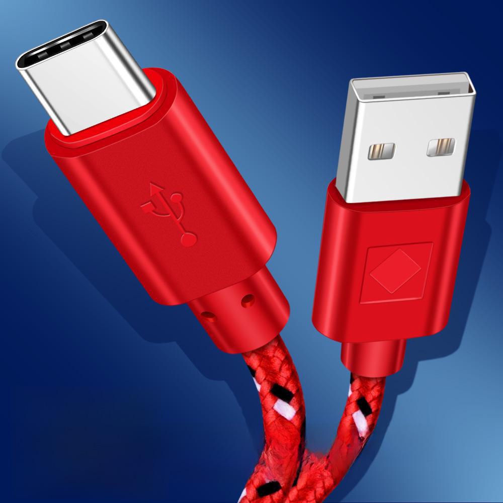 USB-кабель для передачи данных Type-C с нейлоновой оплеткой