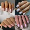 Осень/Зима Ручная работа Однотонные Накладные ногти: Набор для короткого маникюра из 24 предметов