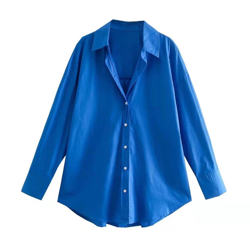 Fashion Women's Casual Long-sleeved Shirt Loose Top