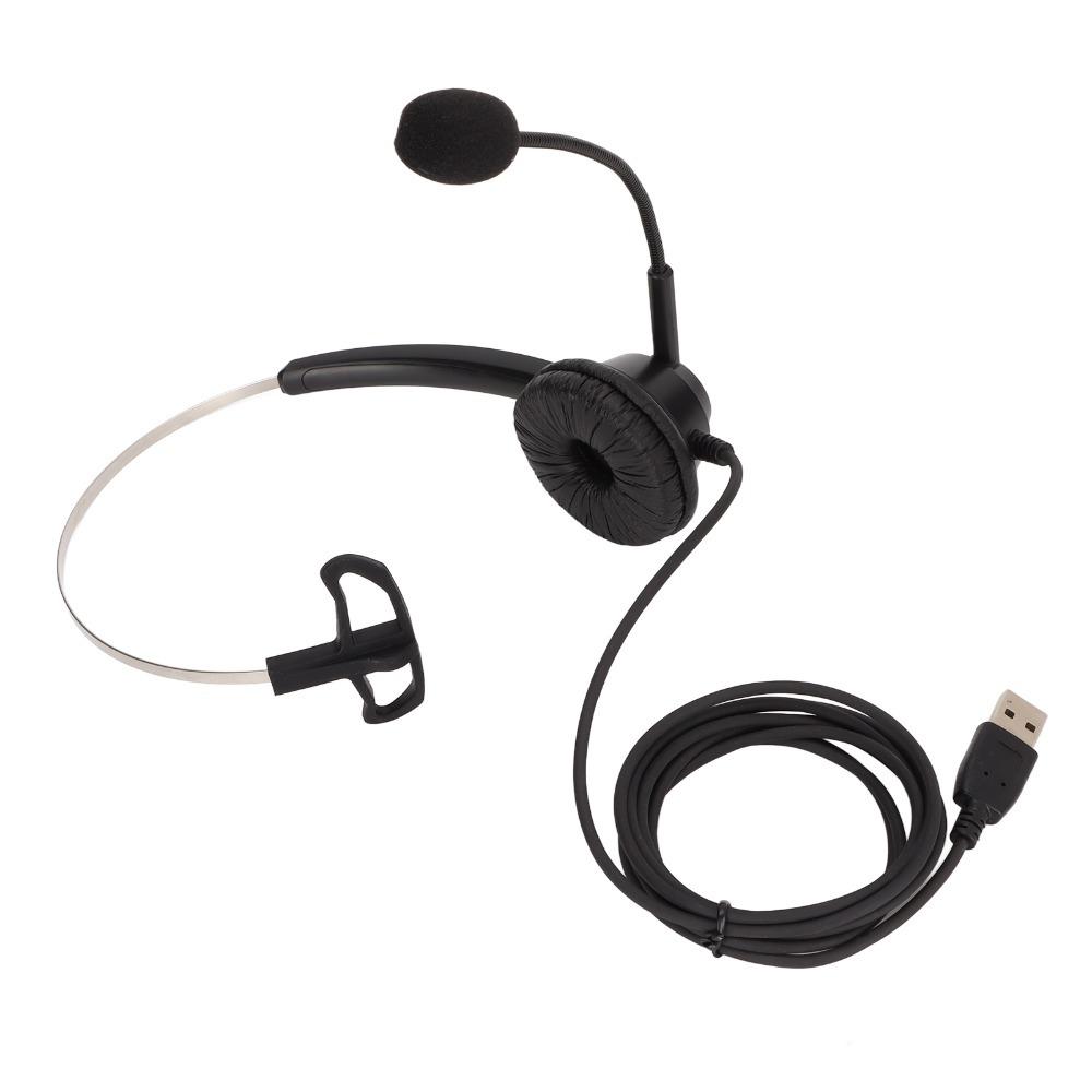 With Microphone Single Ear Business Headset Flexible Noise Reduction USB Headset Online Course
