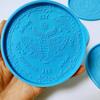 Большая силиконовая форма для круглых подстаканников DIY для смолы и бетона Диаметр 4,13 дюйма