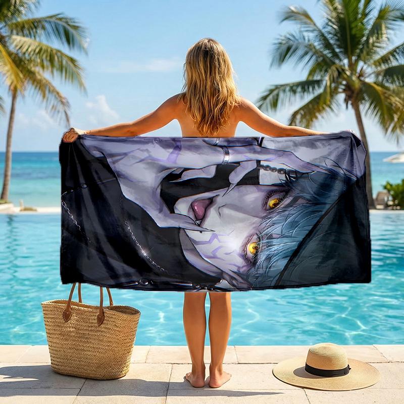Kpop Hunter Fashion Beach Towel: Ideal for Summer Adventures Soft, absorbent and quick drying suitable for swimming and bathing