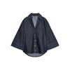 Zaprha 2025 Summer New Women clothes Fashion Popular Lapel V-neck Wide Sleeve Demin shirt 7484152