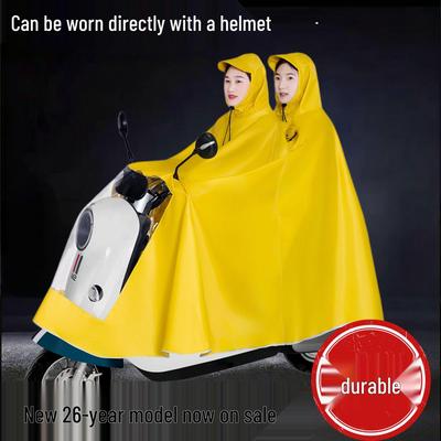 Сверхтолстый дождевик-пончо XL, защищенный от шторма, для электромобилей - Унисекс, полноразмерный чехол для мотоцикла с защитой для ног