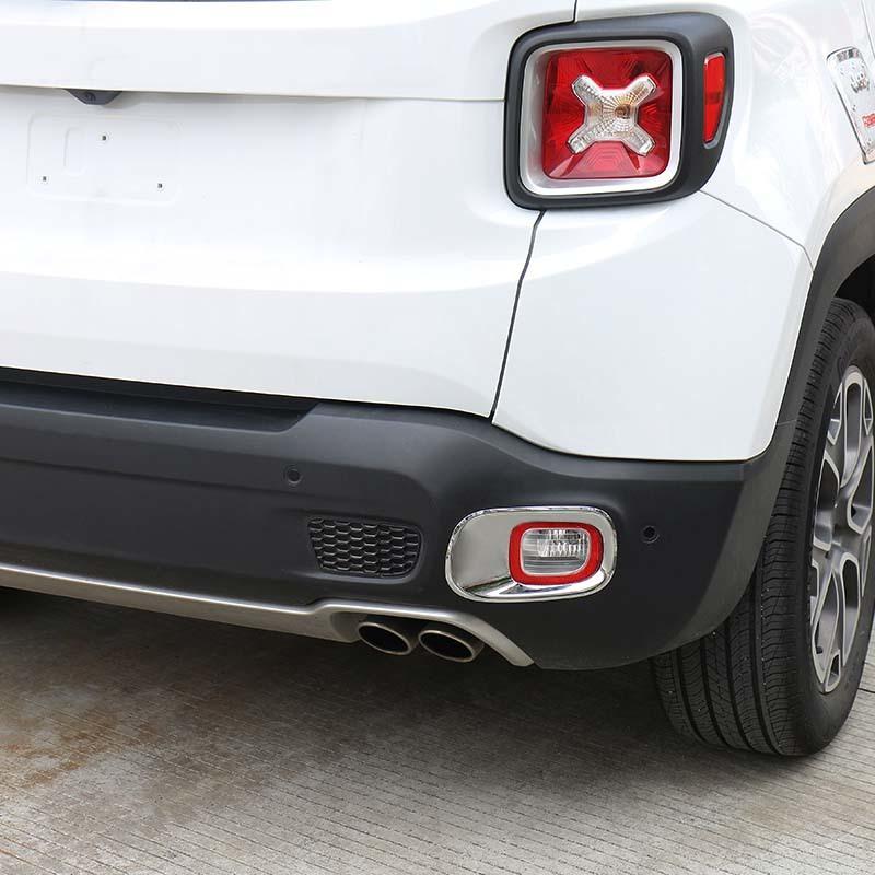Задние противотуманные фары, корпус фары, ABS, украшение для Jeep Renegade 2016 года, внешние аксессуары, ABS-пластик