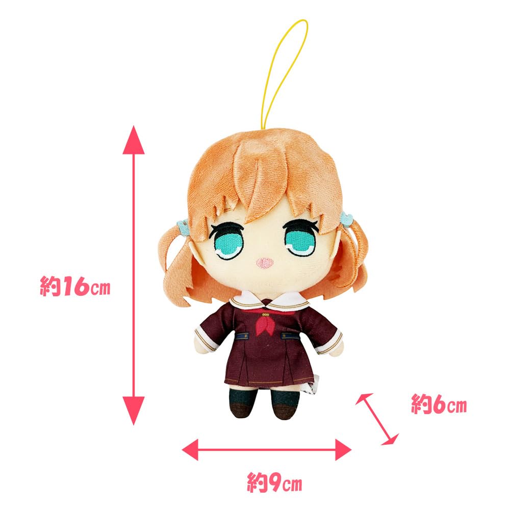 Love Live Хасунозора Академия Девушек Клуб Школьных Идолов Кюрумару Плюшевая Игрушка (1 персонаж, примерно 16 см в высоту) - всего 3 типа. (Кахо (розовые волосы))