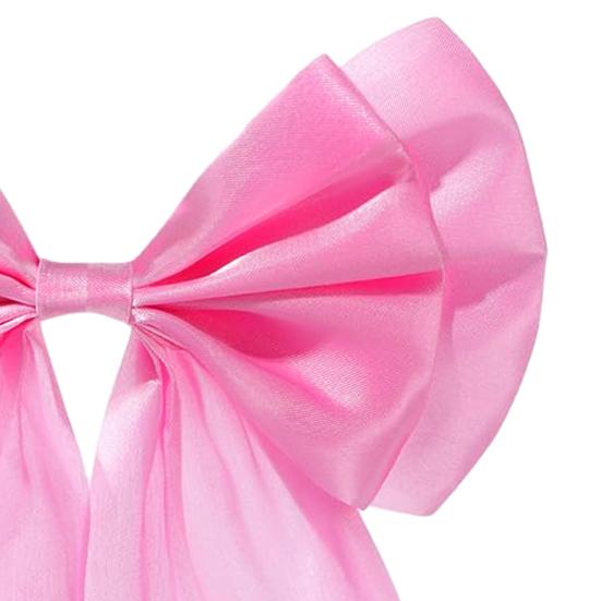 6 шт. большой розовый бант настенное украшение атласная лента подвесной галстук бант для детского душа девичник помолвка свадьба девичник комната фон декор