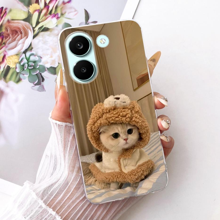 Чехол для Xiaomi Poco X8 Pro 5G Милый Чехол с Рисунком Сердечка Мягкий Тонкий Чехол для Телефона Для Xiaomi Poco X8 Pro Max PocoX8 Pro 5G