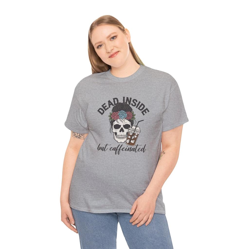 Funny Morning Coffee T-Shirt | Espresso First, Dead Inside but Caffeinated