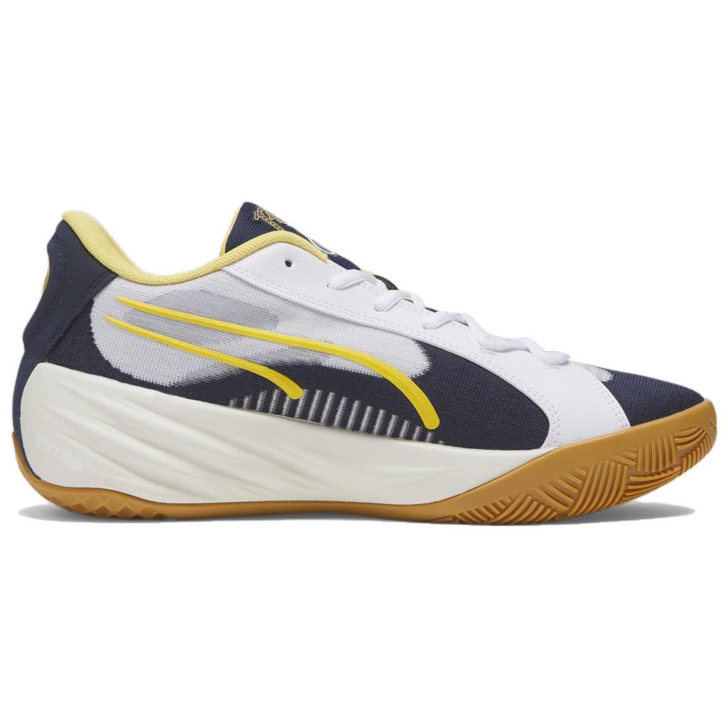 Black Fives X Puma All-Pro Nitro Harlem Rens 100 Year Anniversary Unisex Sneakers White Ivory-Glow Navy 379886-01