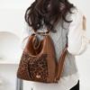 Leopard Print Tote Bag Versatile Women's Shoulder Bag  New Zipper Super Practical Shoulder Bag Fashionable Backpack