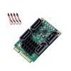 Mini PCIe To SATA3.0 Controller Card 4 Independent Port AHCI Compatible for Laptop Upgrades