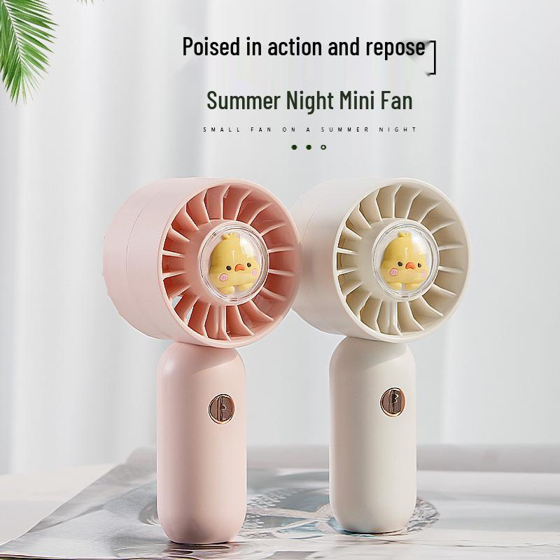 Portable USB Rechargeable Handheld Fan with Large Air Volume