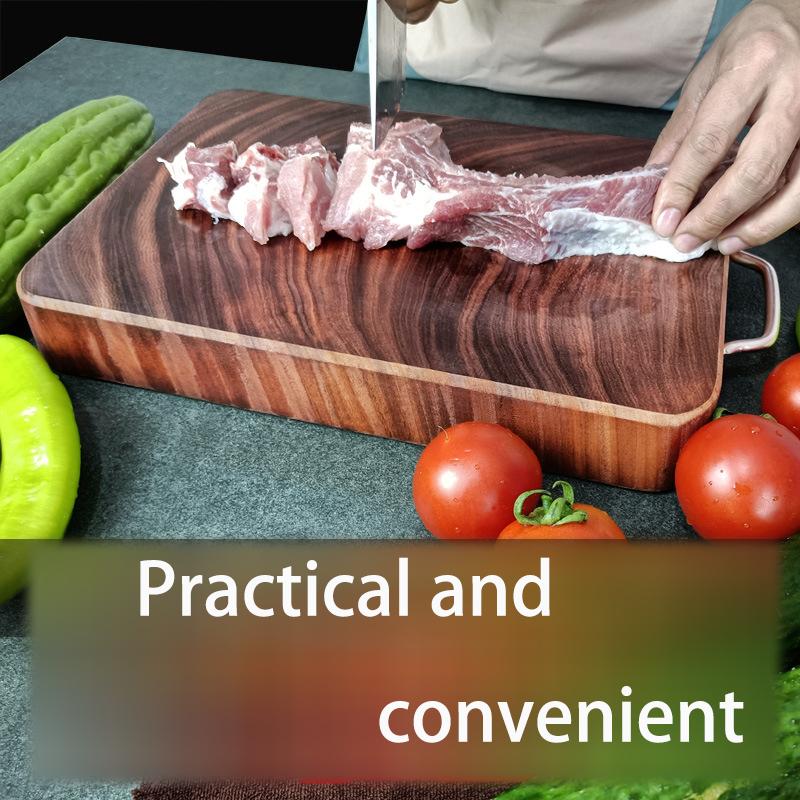 Разделочная доска из цельного дерева Iron Corbican, прямоугольная, бытовая, устойчивая к царапинам, плесени и бактериям.