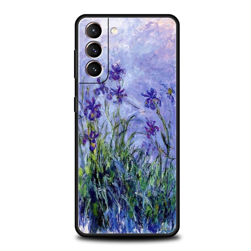 Чехол для телефона Claude Monet Impressionist Arts для Samsung Galaxy S24 S23 Ultra S22 S21 S20 FE 5G S10 S10E S9 Plus S8 черный чехол