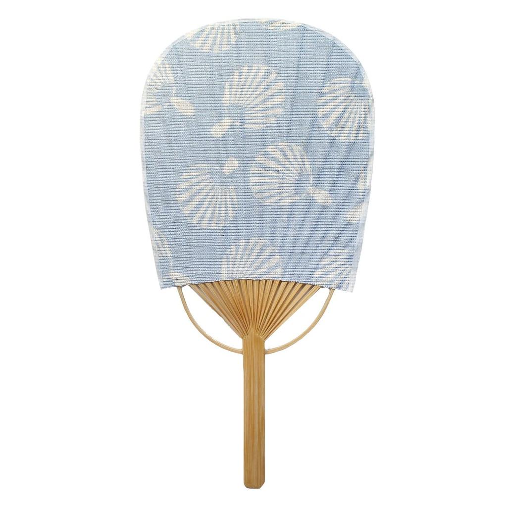 Hemp mini fan flyer compact size 1122cm handmade Marugame made Japan.