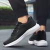 Spring and Autumn Large Men's Shoes Black Soft Bottom Sports Shoe Comfortable and Casual Running Work Shoe Solid Color Versatile
