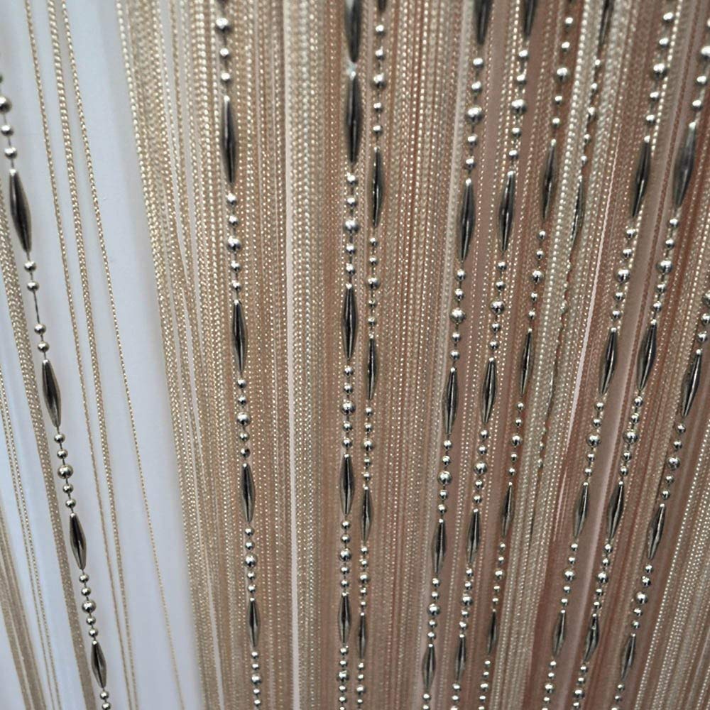 Декоративная цепочка из бисера, капля росы, хрустальное стекло, дверь, перегородка, занавеска на окно, занавеска на веревке
