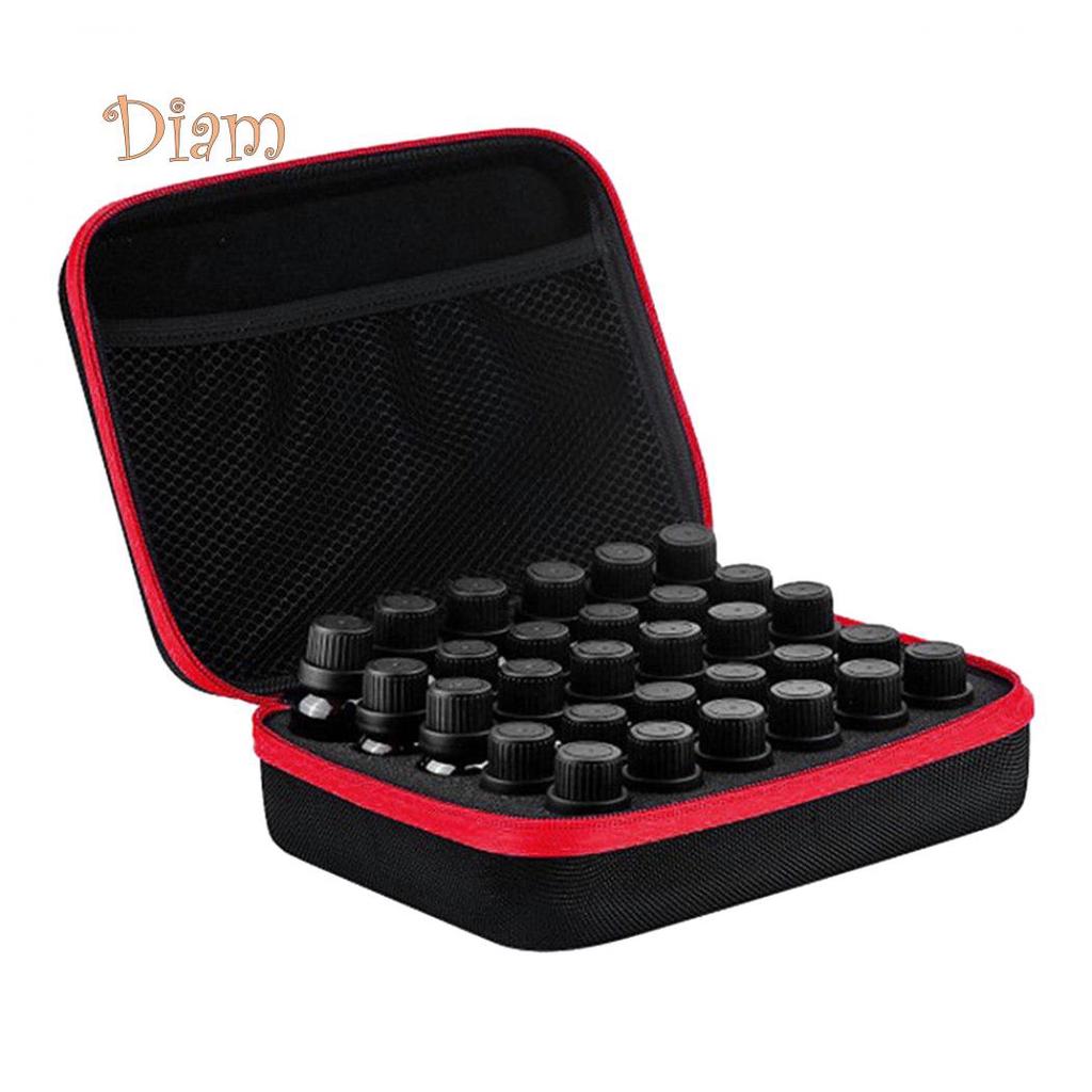 Elens Store Portable 10/15ml Essential Oil Holder Case Travel Storage Bag for 30 Bottles