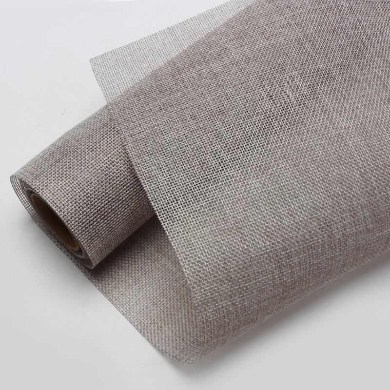 1 шт. Цветной рулон льна DIY льняной фестиваль крафт-бумага упаковка цветов букет оберточная бумага для цветов флорист 48 см x 4,5 м