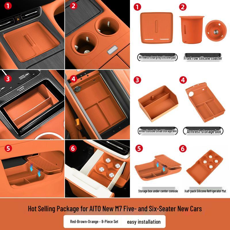 AITO M7 M8 M9 Accessories: Wireless Charger Pad & Interior Trim Mod Kit