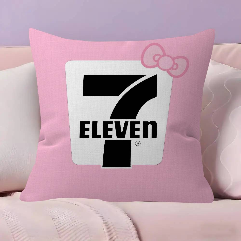 Pillow Gift Home Office Decoration Bedroom Sofa Car Cushion Cover case 45x45 LOGO 7EELEVENS