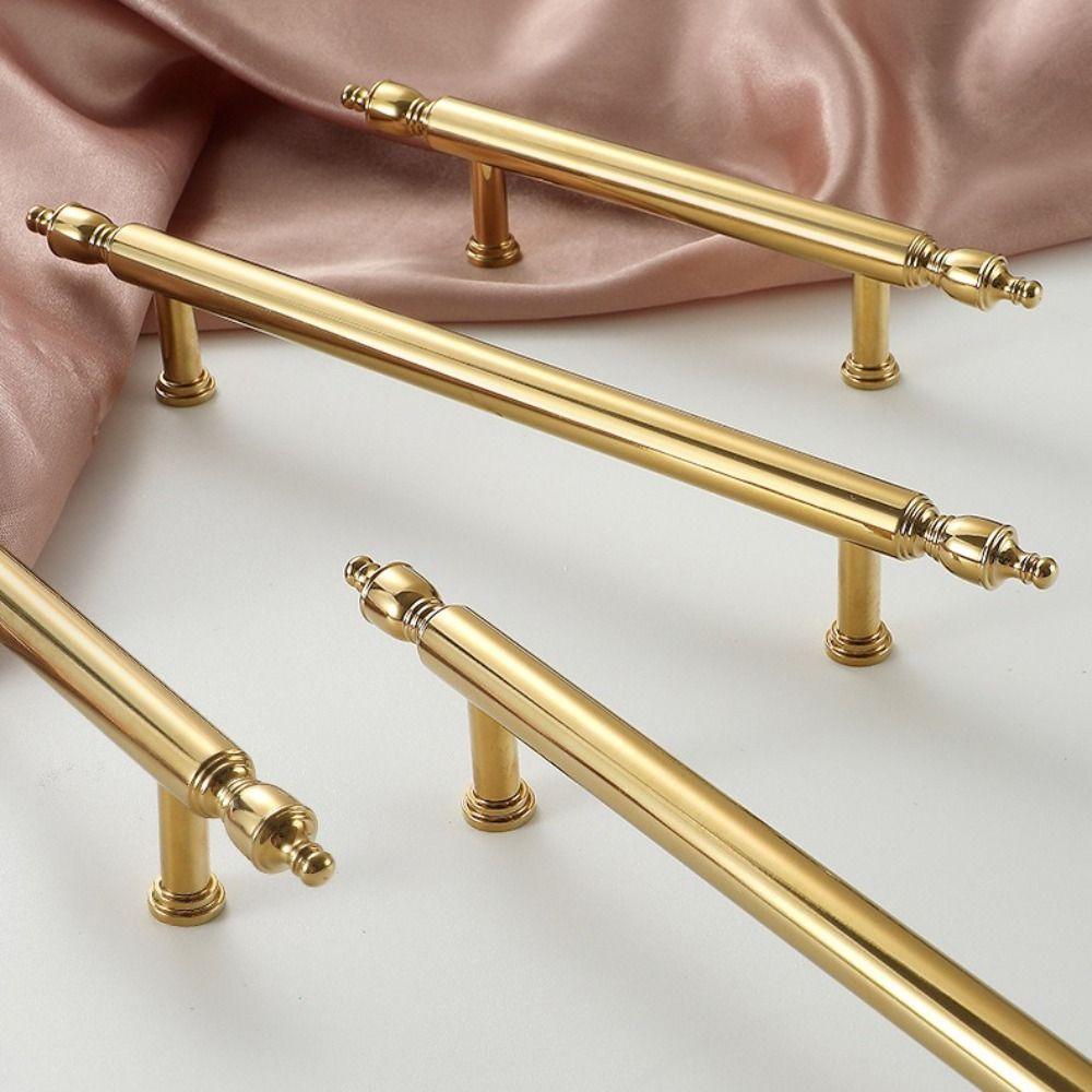 Beautiful Brass Cabinet Handle Light Luxury Long Handle New Drawer Pulls  Shoe Cabinet