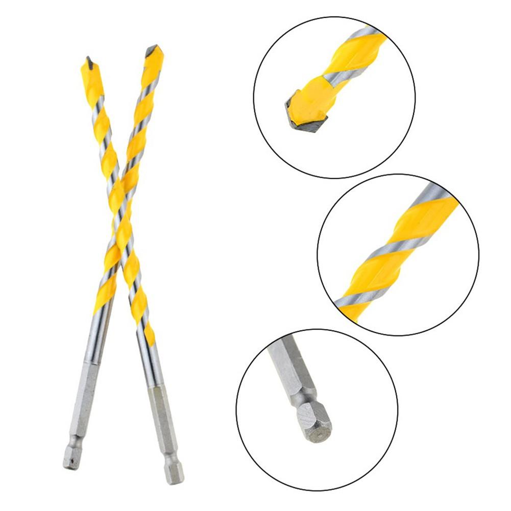 1/4 дюйма твердосплавное сверло с шестигранным хвостовиком, 4 шт., инструмент для ручной работы