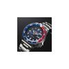 Мужские механические автоматические часы Seiko 5 Sports SBSA003 Синий циферблат Сине-красный безель Календарь даты и дня Нержавеющая сталь