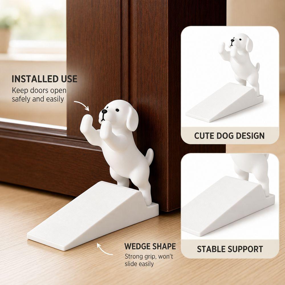 3D Printing Puppy Door Top Anti-Collision Door Stop Wedge New Dog Door Stopper Home Decor