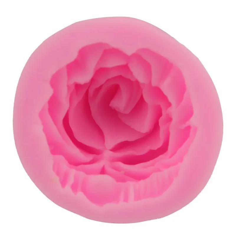 Силиконовая форма для торта Bloom Rose 3D Flower Fondant Mold Cupcake Jelly Candy Chocolate Decoration Bakery Tool Moulds molds silicone
