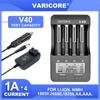 VariCore V40 V20i 18650 литиевая батарея интеллектуальное зарядное устройство 3.7V 26650 10440 16340 18350 14500 1.2V NiMH AA AAA батарея