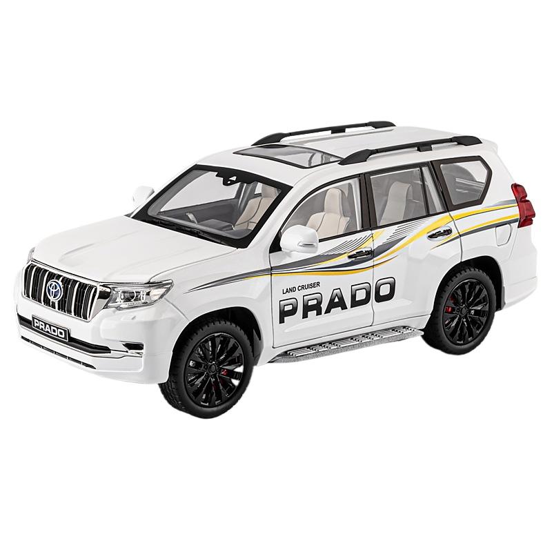 1/18 Toyota Prado Land Cruiser Внедорожник Сплав Модель Автомобиля Игрушка Литье под Давлением Звук и Свет Автомобильные Игрушки для Детей Транспортное Средство