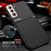 Кожаные текстурированные чехлы для телефонов для Samsung Galaxy iPhone Huawei Honor OPPO VIVO Xiaomi Redmi Чехол Автомобильный магнитный держатель Силиконовый противоударный чехол