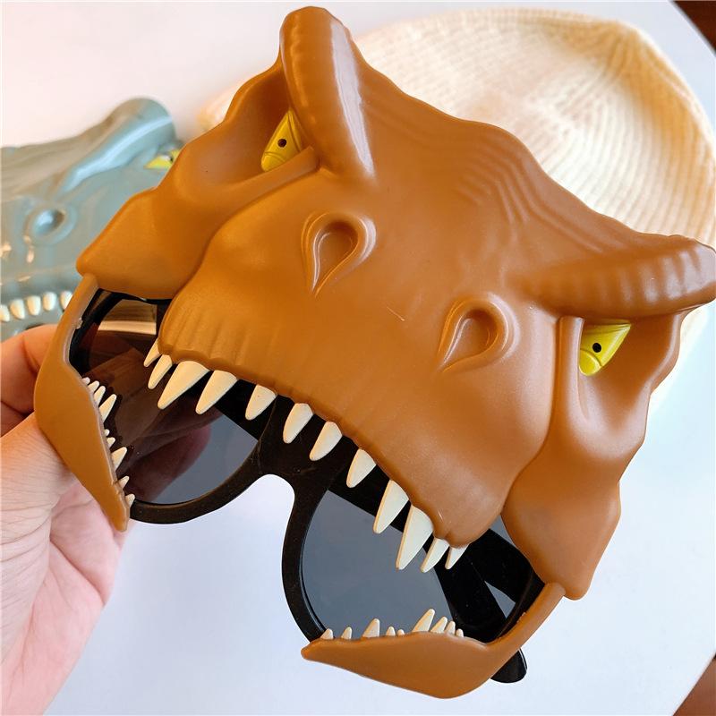 Забавный мультяшный динозавр очки детский костюм день рождения милые солнцезащитные очки реквизит для фотосъемки