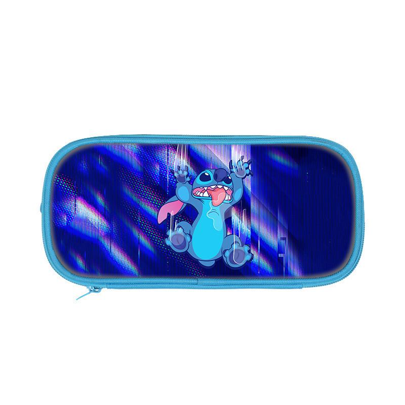 Stitch Double Compartment Gift Pencil Case With Spacious Storage For Children And Teens