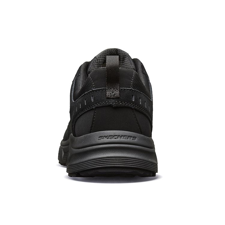 Skechers Шнуровка Амортизирующие Нескользящие Прочные Низкие Беговые Кроссовки Мужские Кроссовки Черный 51893-BBK