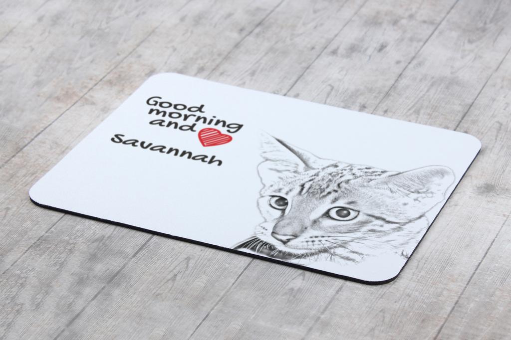 Savannah – Mouse pad with print, personalized cat pad | Art-Dog