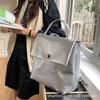 Silver Backpack Women's Summer Mail New Large-capacity Leisure Commuting Versatile Backpack Storage