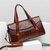 Модные винтажные сумки кроссбоди из аллигатора для женщин, женские наплечные сумки большой вместимости, кошельки и сумочки, сумка под мышкой
