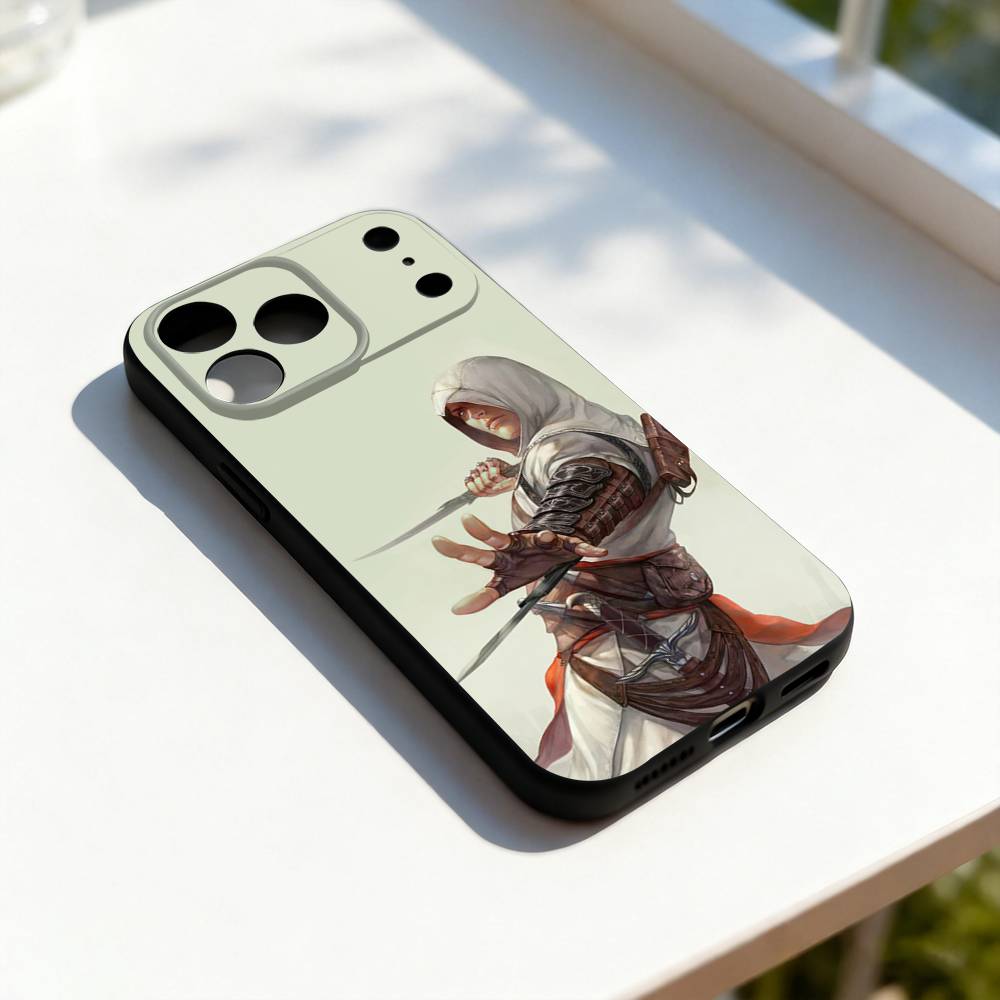 Крутой чехол для телефона A-Assassins-s C-Creed для iPhone 17,16,15,14,13,12,11,Pro,Max,Plus,E,SE4,Air,Mini Черный Мягкий Чехол