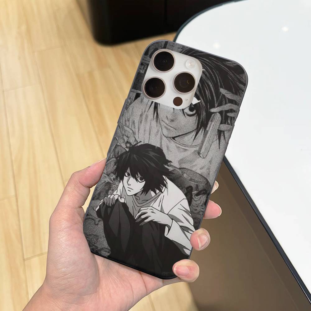 D-Death Note For IPhone 17 16 15 11 12 13 14 Pro Max Plus Pro Corrugated Translucent Back Phone Cover