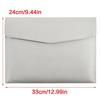 Large Capacity File Organiser Documents Pouches Magnetic Snap Closure Water Resistant Leather Document Folder For Office