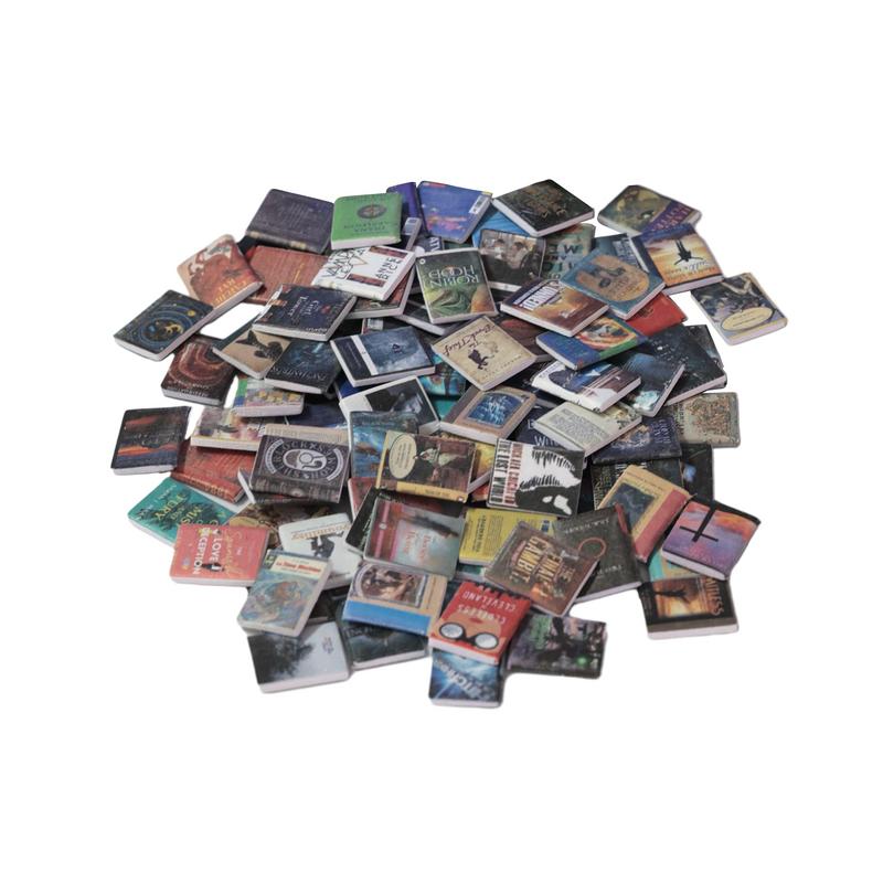200 шт. Мини-книги Аксессуары для кукольного домика Миниатюры Книжное украшение Миниатюрный аксессуар для кукольного домика для гостиной, кабинета