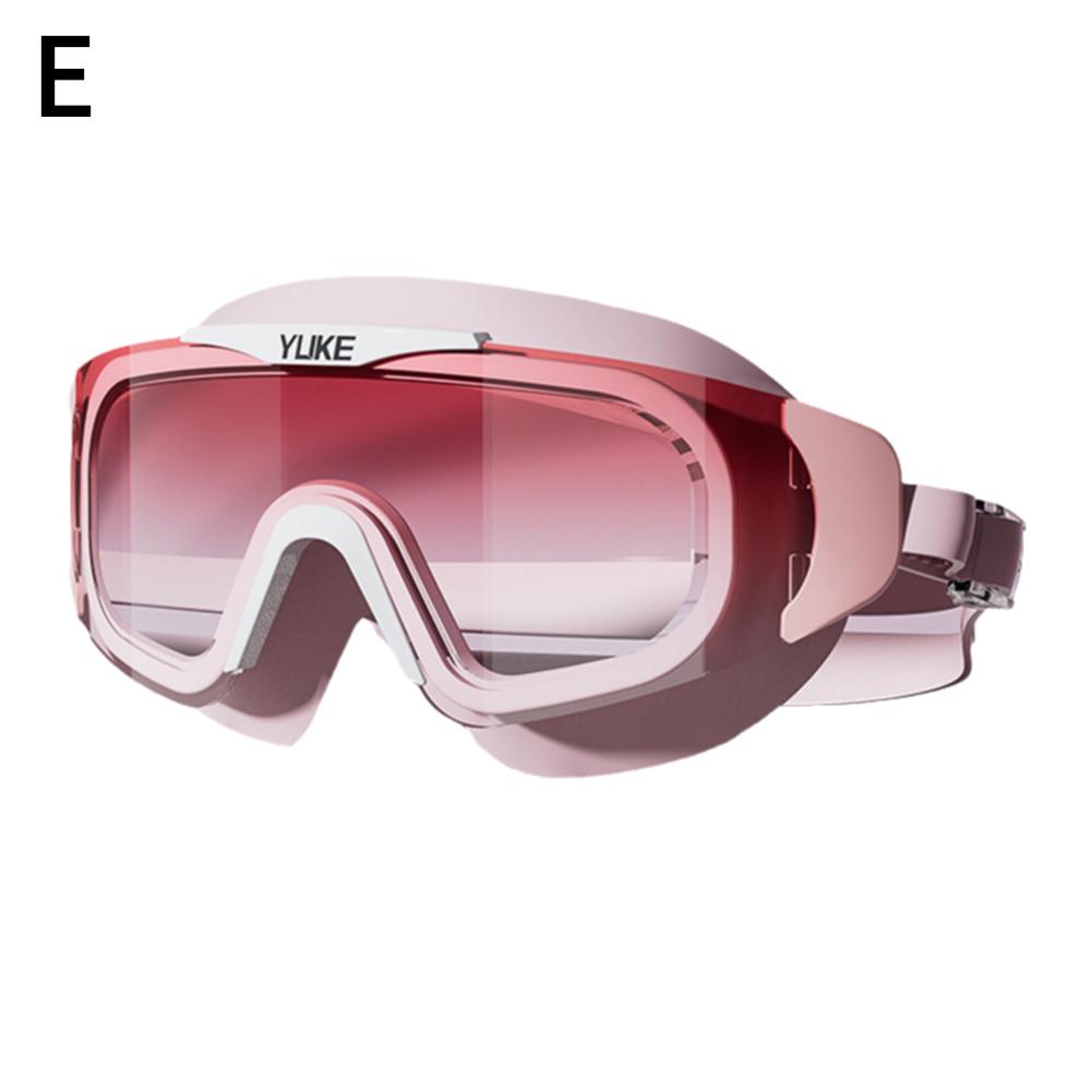 Очки для плавания профессиональные силиконовые водонепроницаемые HD с градиентными линзами и защитой от запотевания, взрослые