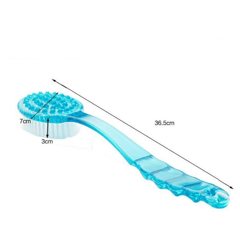 1Pc Body Bath Shower Back Brushes Rubbing With Long Handle Bathing Brush Skin Massage Massaging Cleaner Bath Shower Health Care