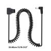 D-Tap to DC5.5x2.1MM Прямоугольный спиральный кабель для мониторов Кабель питания для камеры Bmcc Bmpc Кабель питания 35 см Нерастянутый провод