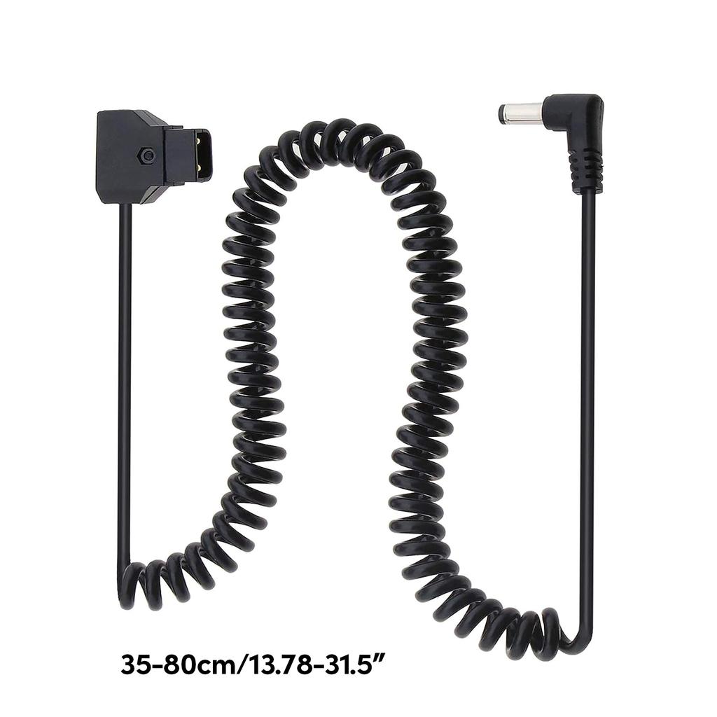 D-Tap to DC5.5x2.1MM Прямоугольный спиральный кабель для мониторов Кабель питания для камеры Bmcc Bmpc Кабель питания 35 см Нерастянутый провод